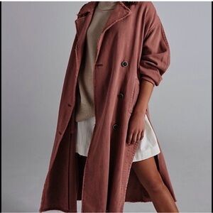 NWT Free People Kelly Trench Cherry Chai XS/S